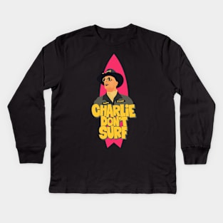 Apocalypse Now - Charlie don´t Surf Kids Long Sleeve T-Shirt